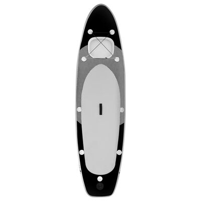 vidaXL Inflatable Stand Up Paddle Board Set Black 360x81x10 cm