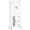 vidaXL Highboard White 69.5x34x180 cm Engineered Wood