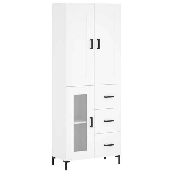 vidaXL Highboard White 69.5x34x180 cm Engineered Wood