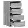 vidaXL Corner Chest of Drawers Grey Sonoma 40x41x76 cm Engineered Wood