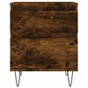 vidaXL Bedside Cabinets 2 pcs Smoked Oak 40x35x50 cm Engineered Wood