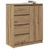 vidaXL Sideboard with Drawers Artisan Oak 71x35x84 cm Engineered Wood