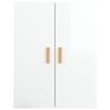 vidaXL Hanging Wall Cabinet High Gloss White 69.5x34x90 cm