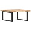 vidaXL Basin Shelf Wall Mounted Steel and Solid Wood Acacia