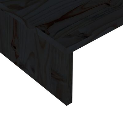 vidaXL Monitor Stand Black 60x23.5x12 cm Engineered Wood
