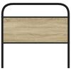 vidaXL Headboard Sonoma Oak 100 cm Steel and Engineered Wood
