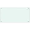 vidaXL Kitchen Backsplashes 2 pcs White 80x40 cm Tempered Glass