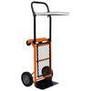 vidaXL 2-in-1 Foldable Platform Hand Truck with Leaf Bag Support