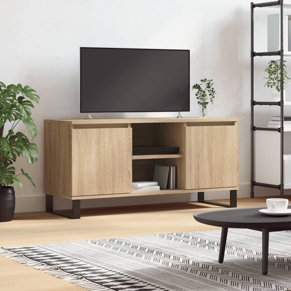 vidaXL TV Cabinet Sonoma Oak 104x35x50 cm Engineered Wood