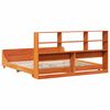 vidaXL Bed Frame without Mattress Wax Brown 180x200 cm Super King Solid Wood Pine