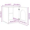 vidaXL Cat House Concerte 53 x 52 x 62 cm Engineered Wood