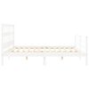 vidaXL Bed Frame without Mattress White Super King Size Solid Wood
