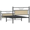 vidaXL Bed Frame without Mattress Sonoma Oak 107x203 cm Engineered Wood