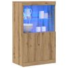 vidaXL LED Sideboard Brown 60 x 37 x 100 cm Engineered Wood