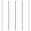 vidaXL 4-Panel Room Divider White 200x220 cm Fabric