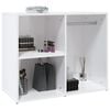 vidaXL Dressing Cabinet High Gloss White 80x40x65 cm Engineered Wood