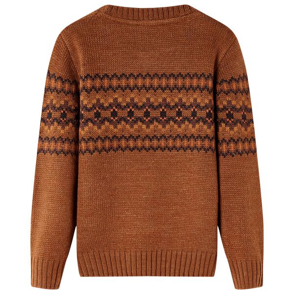 Kids' Sweater Knitted Cognac 104