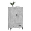 vidaXL Highboard Concrete Grey 69.5x31x115 cm Engineered Wood