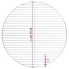 vidaXL BBQ Grill Grate Round &Oslash;50 cm 304 Stainless Steel