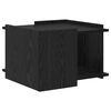 vidaXL Coffee Table Black Oak 50.5 x 50 x 33 cm Engineered Wood
