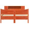 vidaXL Bed Frame without Mattress Wax Brown 160x200 cm Solid Wood Pine