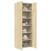 vidaXL Storage Cabinet Sonoma Oak 80x42.5x225 cm Engineered Wood