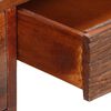 vidaXL Desk Solid Acacia Wood and Real Leather 117x50x76 cm