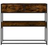 vidaXL Console Table Smoked Oak 90x35x80 cm Engineered Wood