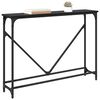 vidaXL Console Table Manual Black Oak 102 x 23 x 75 cm Engineered Wood