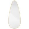 vidaXL Wall Mirror Gold 80x35 cm