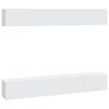 vidaXL Wall TV Cabinets 4 pcs White 100x30x30 cm