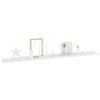 vidaXL Wall Shelves 4 pcs High Gloss White 115x9x3 cm