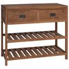 vidaXL Bathroom Cabinet Natural 90 x 45 x 75 cm Solid Teak Wood