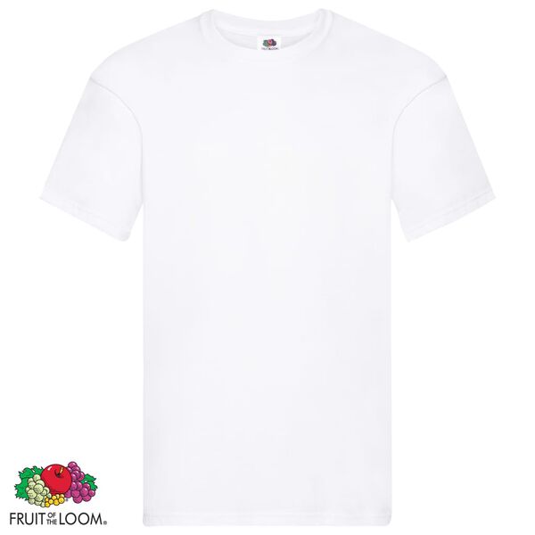Fruit of the Loom Original T-shirts 5 pcs White S Cotton