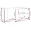 vidaXL TV Cabinets 2 pcs White 80x31.5x36 cm Engineered Wood