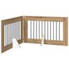 vidaXL Foldable Dog Gate with Stands 2 pcs Artisan Oak 200.5 cm