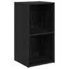vidaXL TV Cabinet Set Wall-mounted 6 pcs Black Oak Engineered Wood