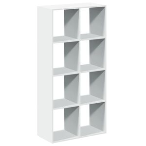 vidaXL Room Divider Bookcase White 69,5x29x137,5 cm Engineered Wood