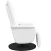 vidaXL Massage Recliner Chair White 71 x 90 x 105 cm PVC