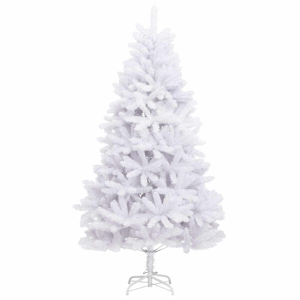 vidaXL Artificial Christmas Tree White 240 cm PVC and Metal