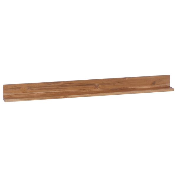 vidaXL Wall Shelves 2 pcs 120x10x10 cm Solid Teak Wood