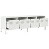 vidaXL TV Cabinet White 135x39x43.5 cm Cold-rolled Steel