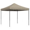 vidaXL Party Tent Folding Taupe 292 x 292 x 315 cm Oxford Fabric