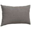 vidaXL Sofa Pillows 2 pcs Light Grey 50 x 30 cm Corduroy Fabric