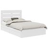 vidaXL Storage Bed with Headboard White 120 x 190 cm Engineered Wood