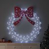 vidaXL Wreath with 150 LEDs Cold white 120 cm Acrylic