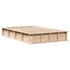 vidaXL Bed Frame Brown 120 x 200 cm Solid Pine Wood