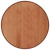 vidaXL Rug Round Brown80 cm Bamboo