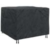 vidaXL Furniture Cover Plain Black 135 x 135 x 90 cm Fabric