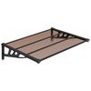 vidaXL Door Canopy Black 122x90 cm Polycarbonate